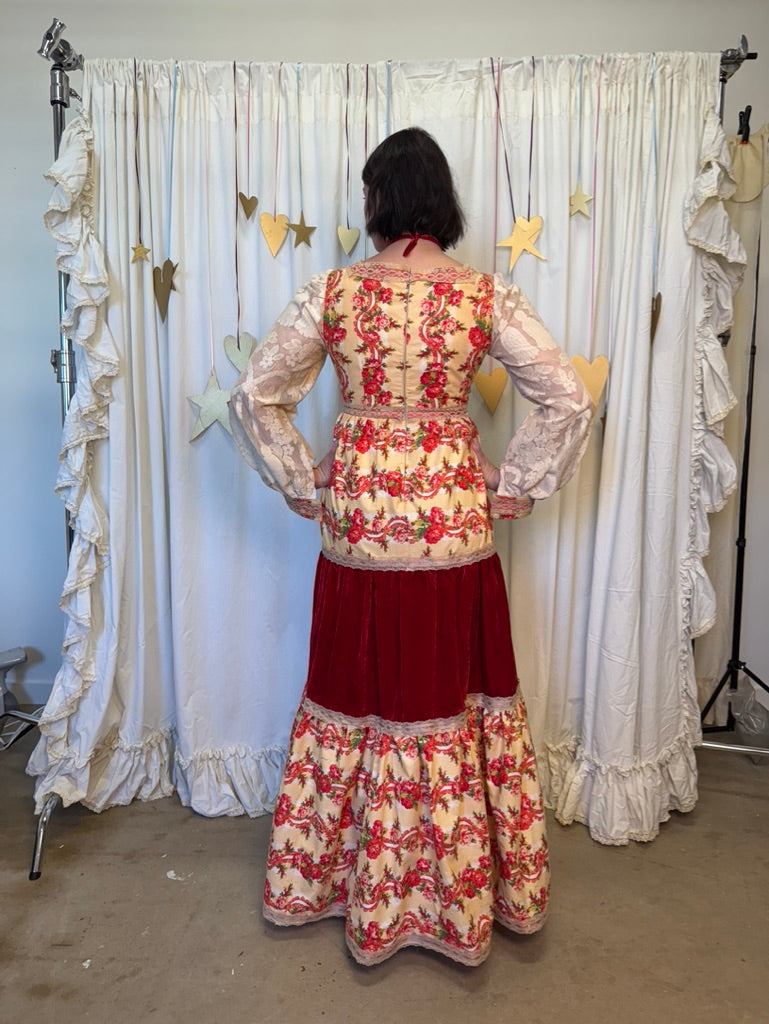 Handmade Gunne Inspired Prairie Maxi Dress