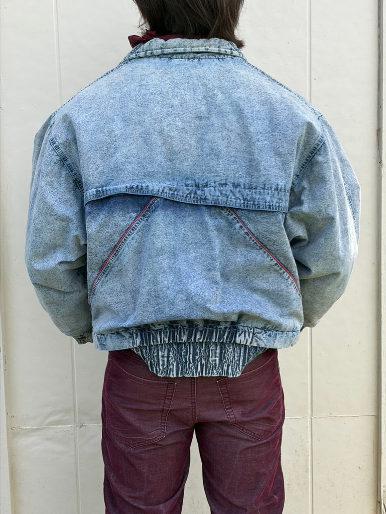 Vintage 1990’s Acid Trip Denim Bomber