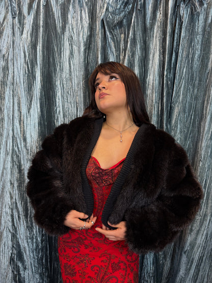 Faux Fur Bolero Jacket