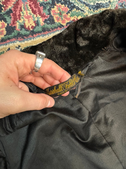 Crush On You Black Velvet Coat