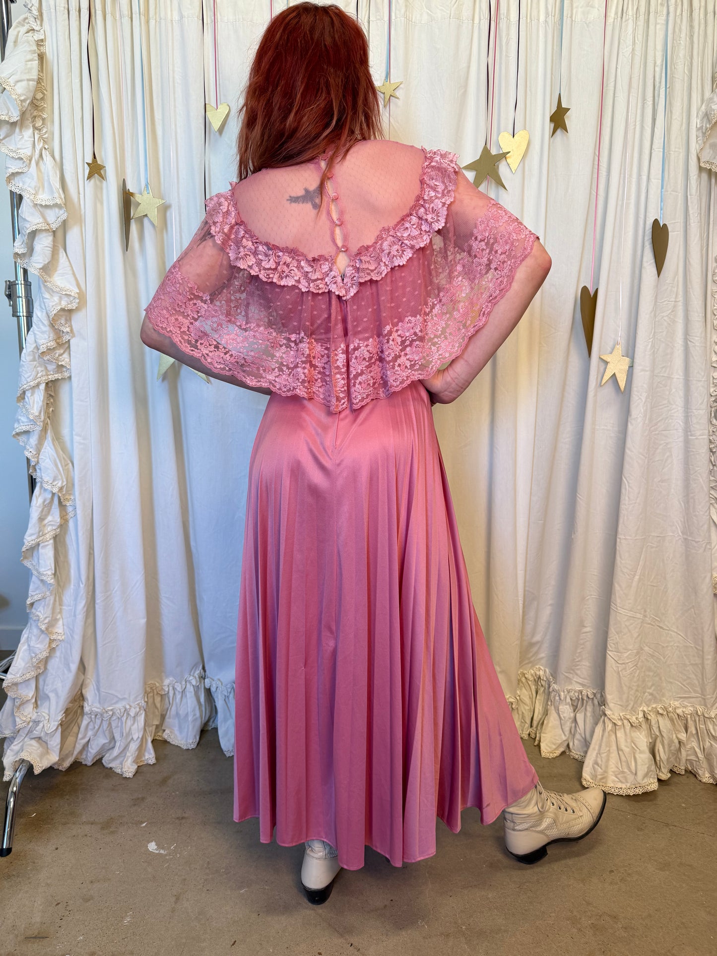 Vintage 1960's/70's Dusty Rose Dress