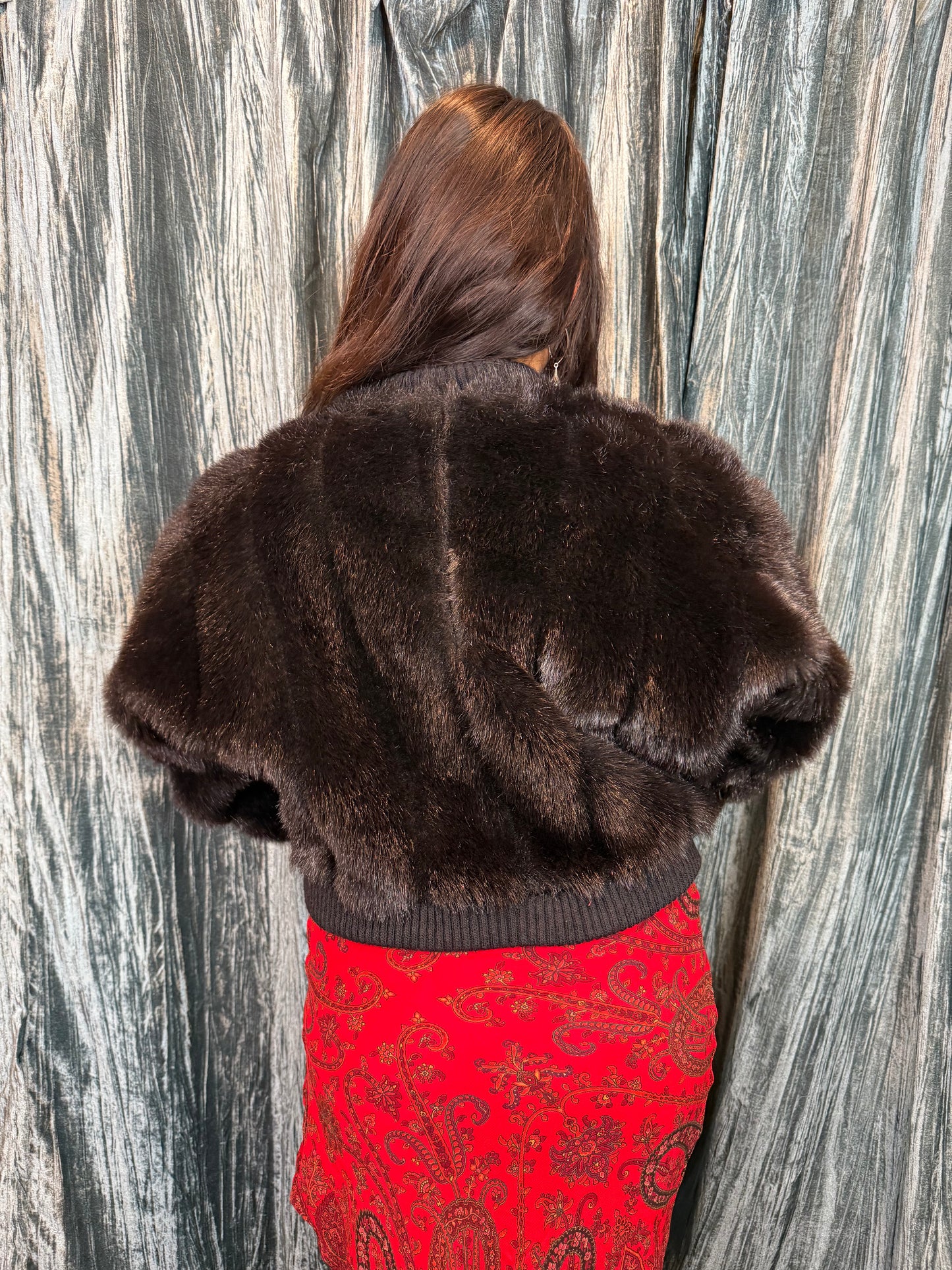 Faux Fur Bolero Jacket