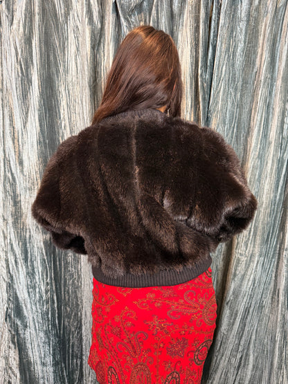Faux Fur Bolero Jacket