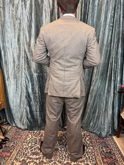 Purple Label Ralph Lauren Grey Pinstripe Suit