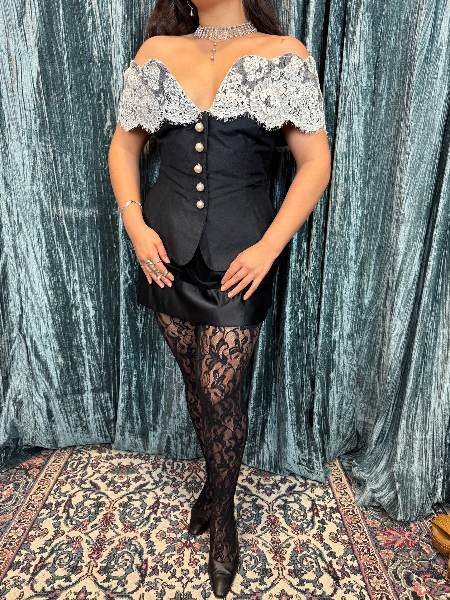 Reworked 80's Peplum Top