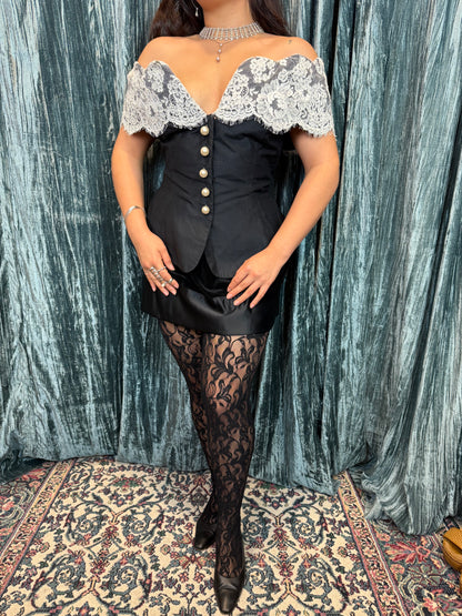 Reworked 80's Peplum Top