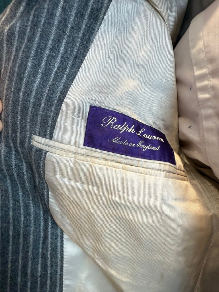 Purple Label Ralph Lauren Grey Pinstripe Suit