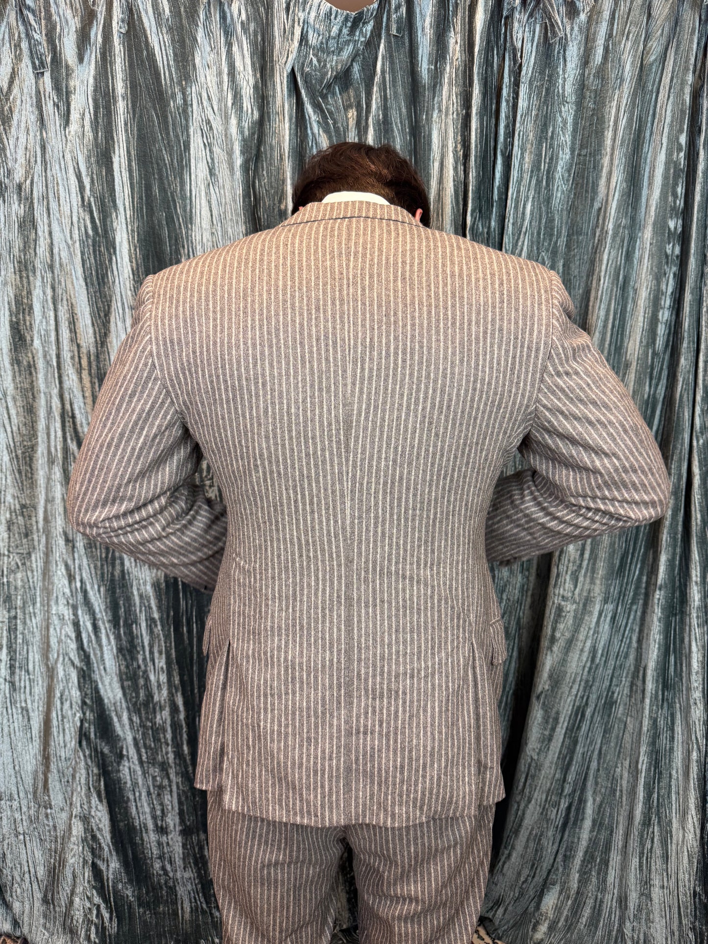 Purple Label Ralph Lauren Grey Pinstripe Suit