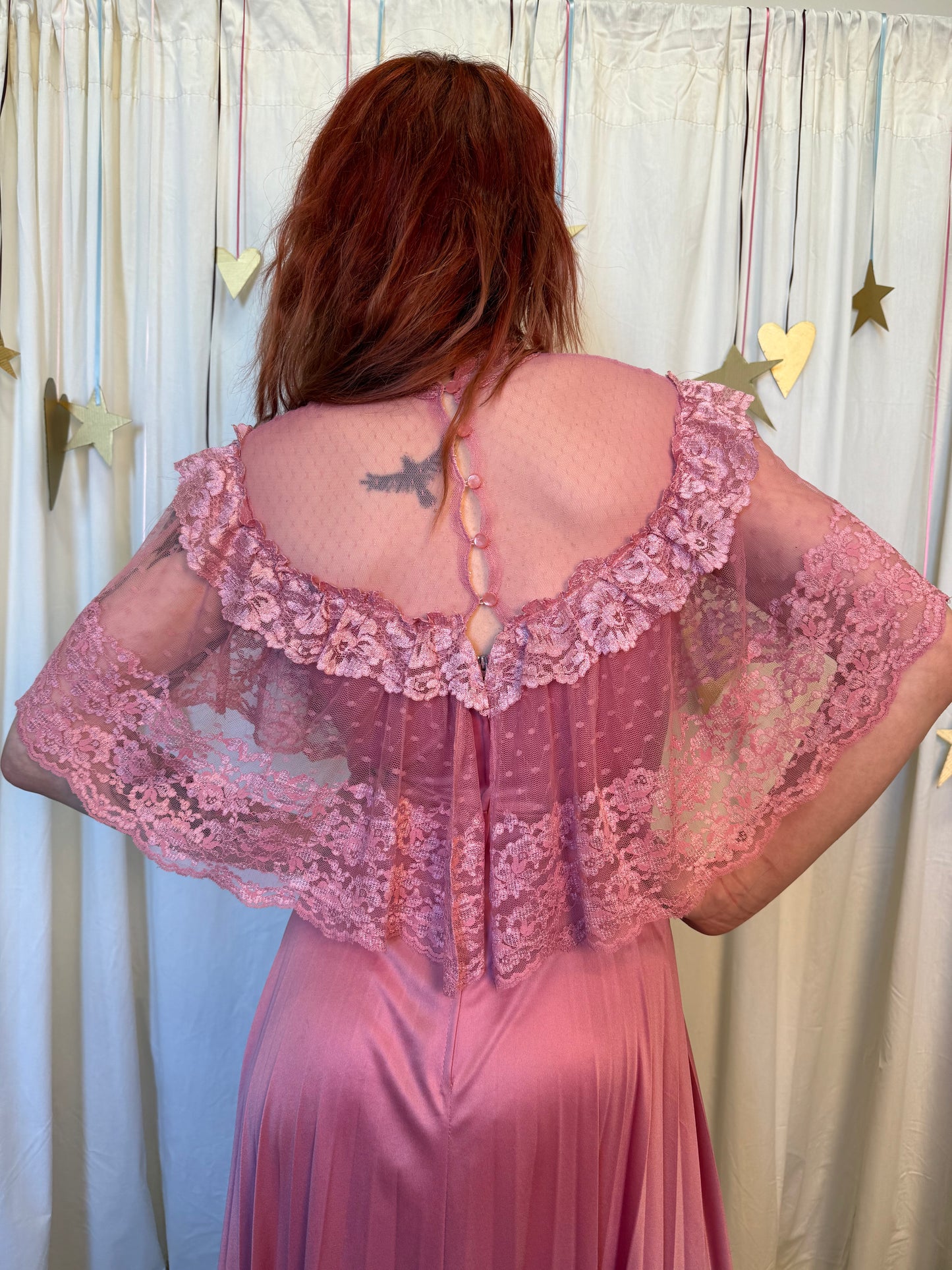 Vintage 1960's/70's Dusty Rose Dress