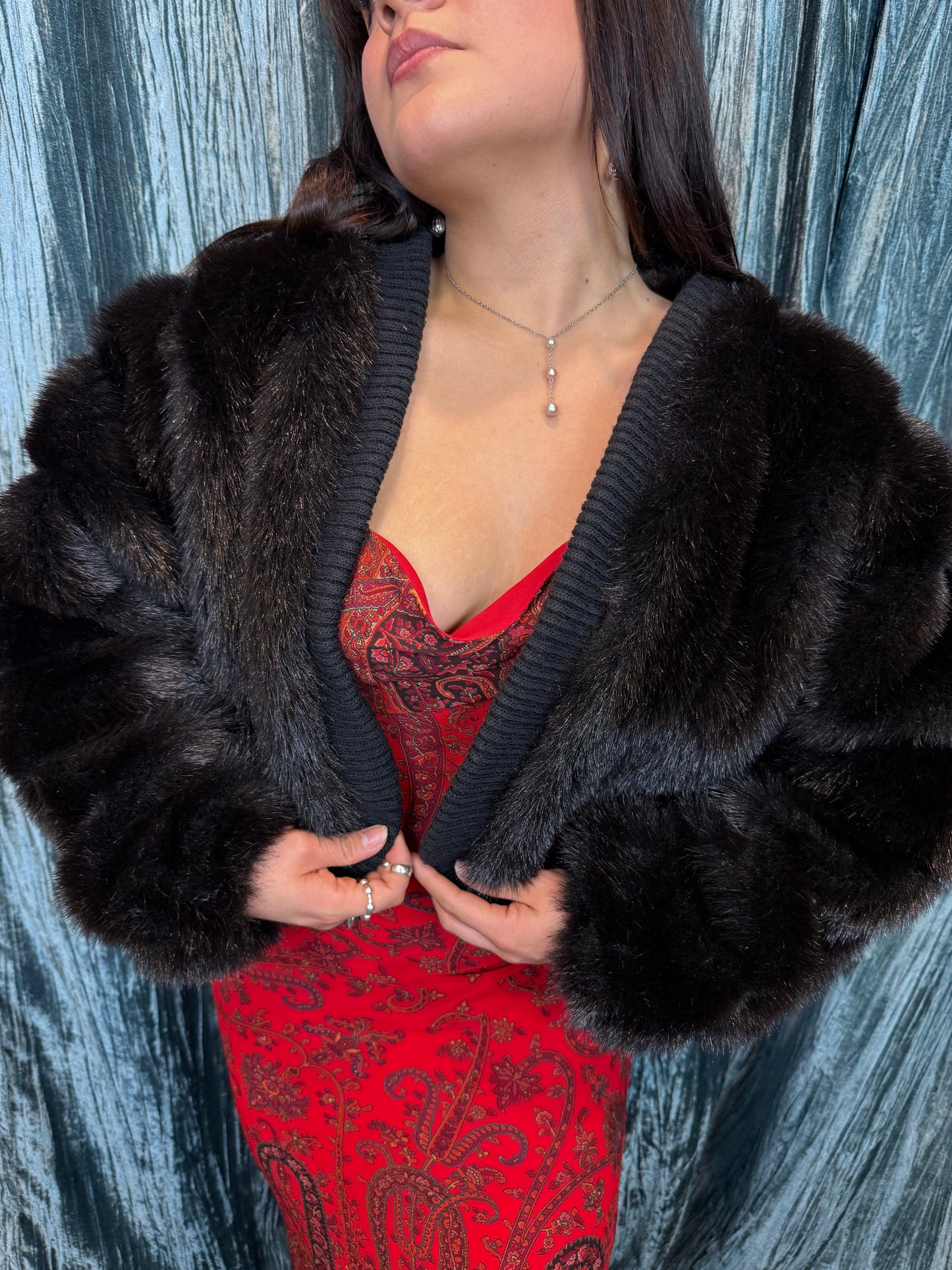Faux Fur Bolero Jacket