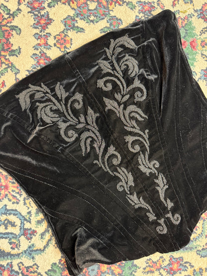 Velvet Embellished Corset