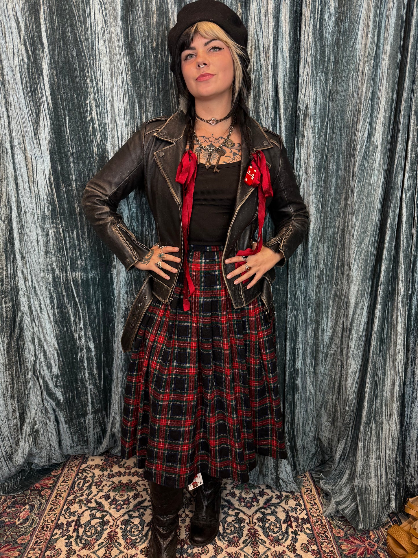 Pendleton Wool Pleated Skirt