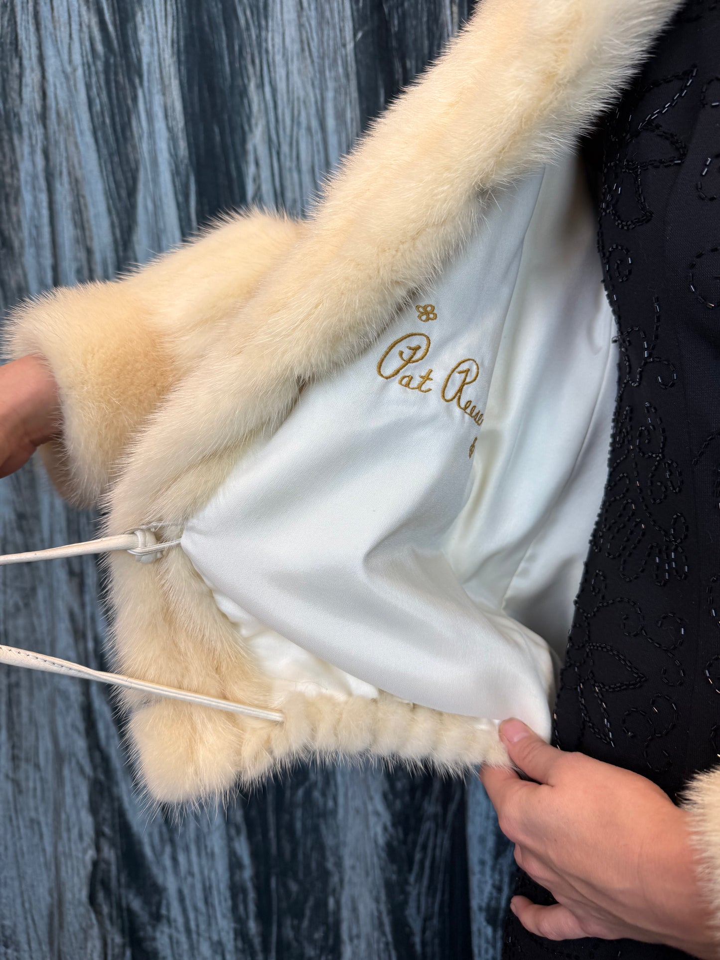 White Mink Fur Coat