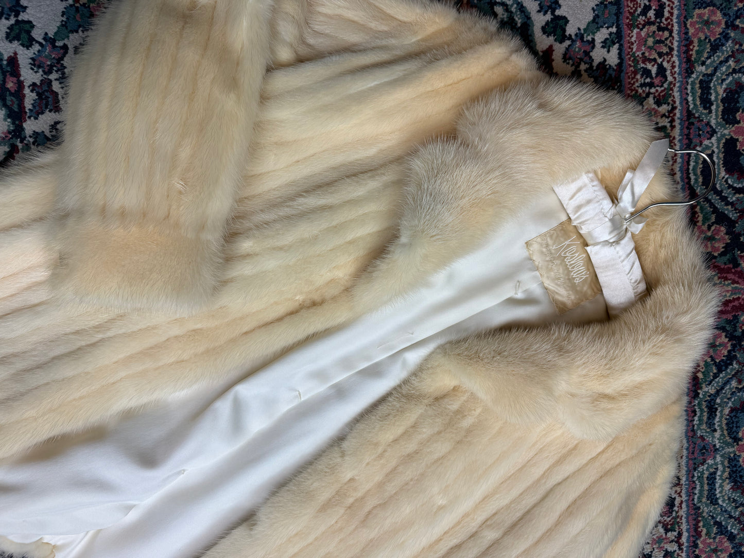 White Mink Fur Coat