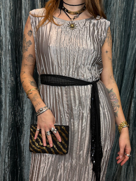 Silver Wrapping Dress