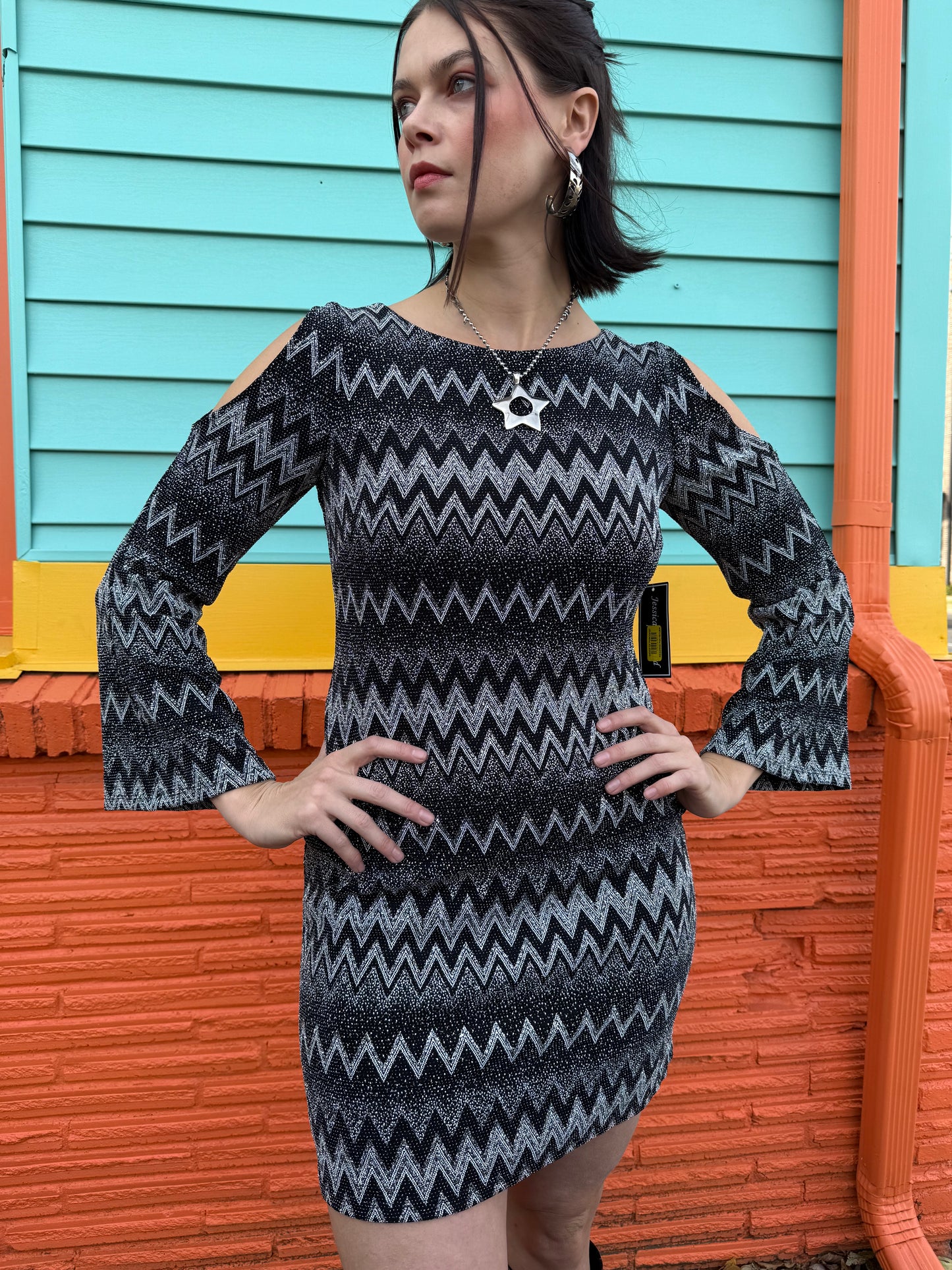 Retro Slinky Disco Dress