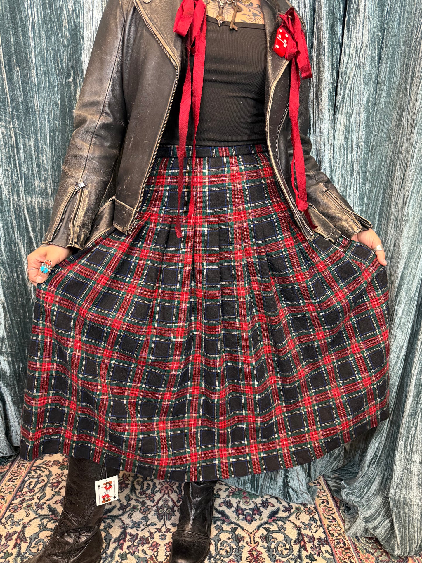 Pendleton Wool Pleated Skirt