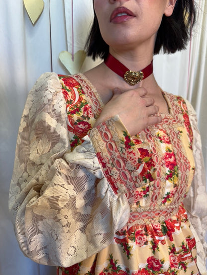 Handmade Gunne Inspired Prairie Maxi Dress