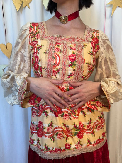 Handmade Gunne Inspired Prairie Maxi Dress