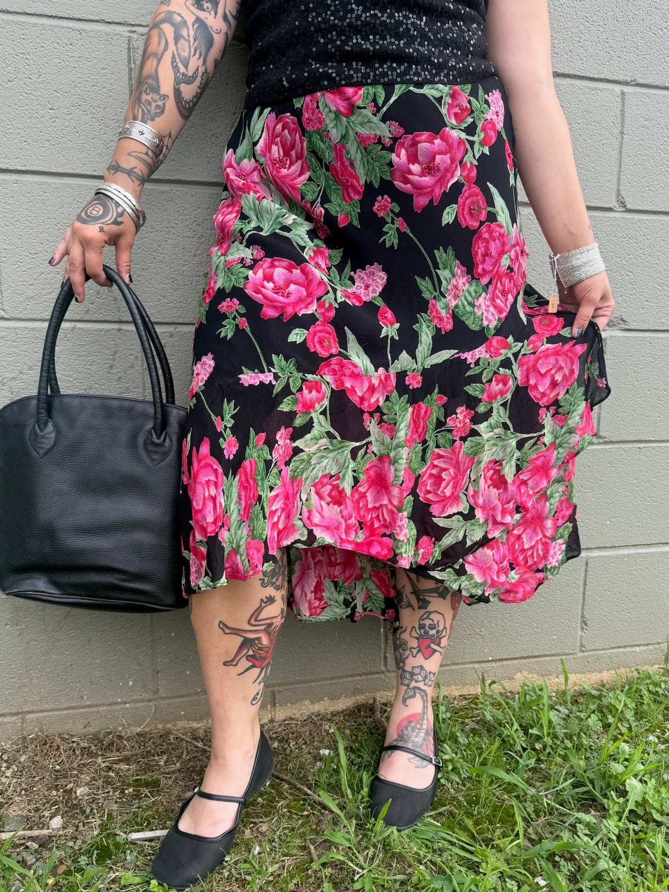 Vintage 1990's Dreamgirl Rose Fairy Skirt