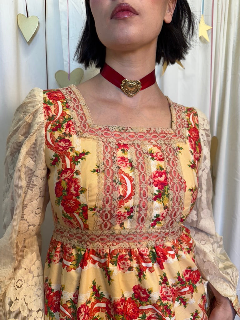Handmade Gunne Inspired Prairie Maxi Dress