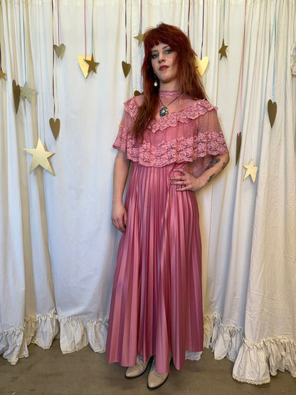 Vintage 1960's/70's Dusty Rose Dress