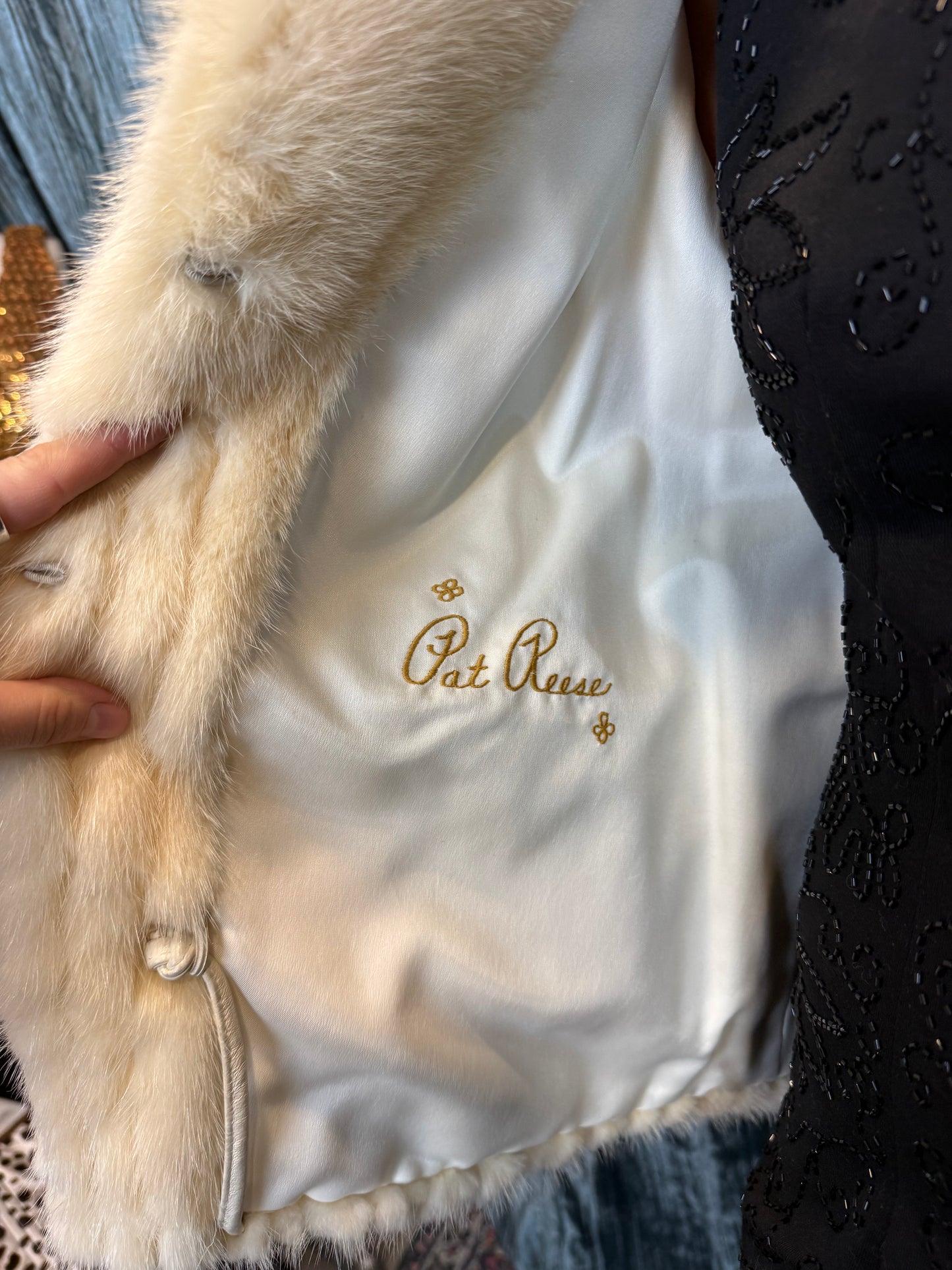White Mink Fur Coat