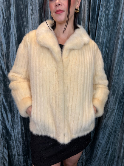 White Mink Fur Coat