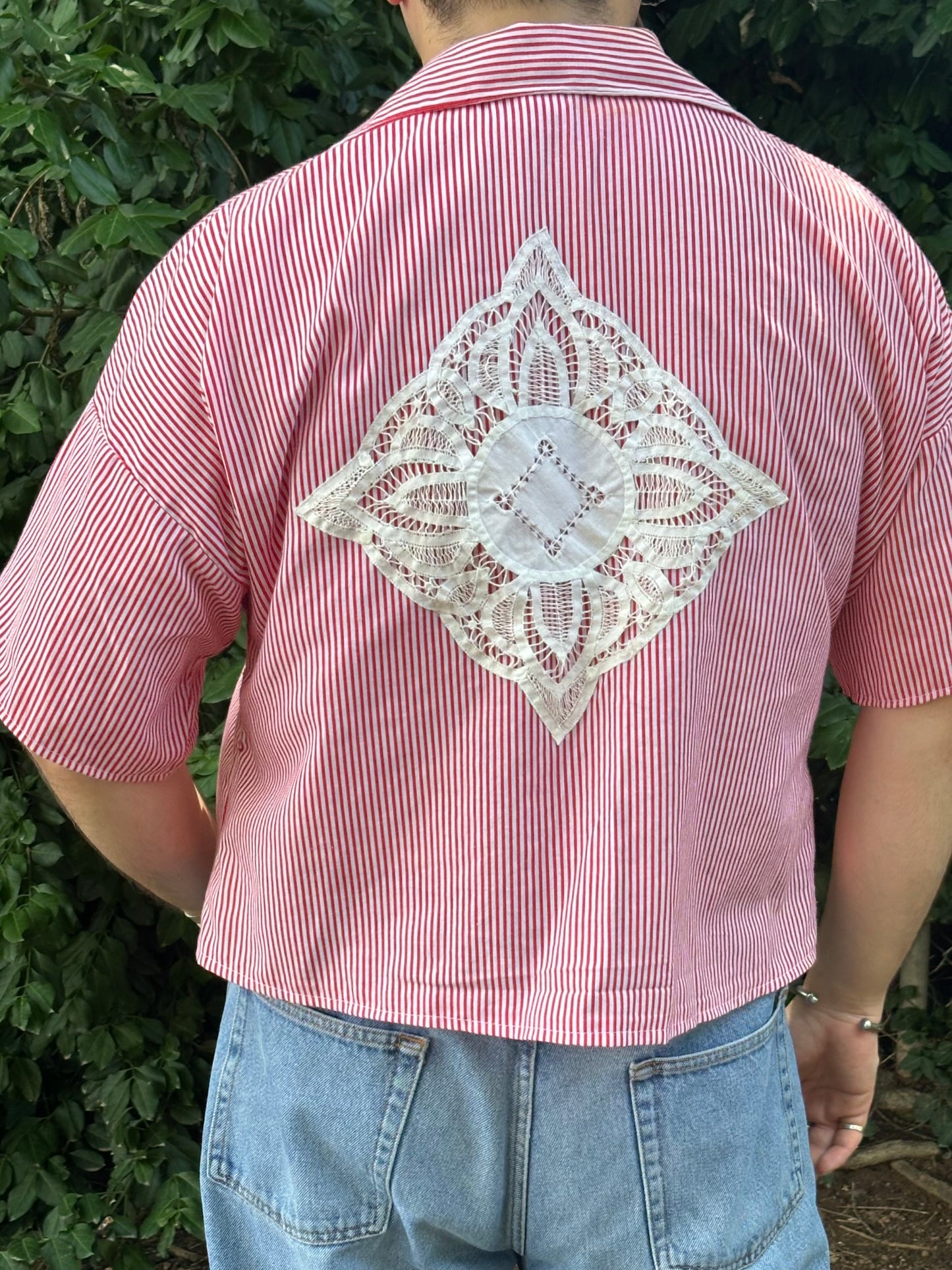 Vintage 1980's Cropped Summertime Shirt