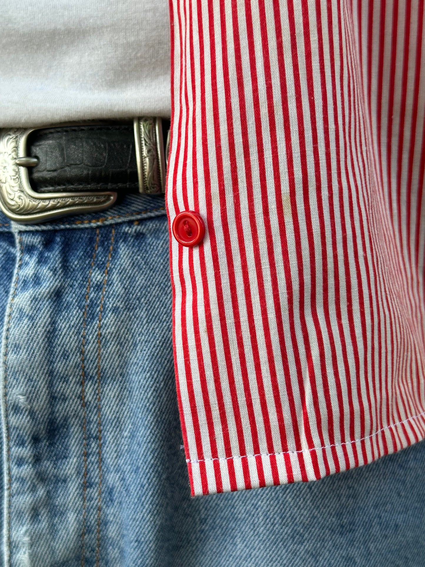 Vintage 1980's Cropped Summertime Shirt