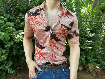Vintage 1970’s Heavenly Sunset Dagger Collar Shirt