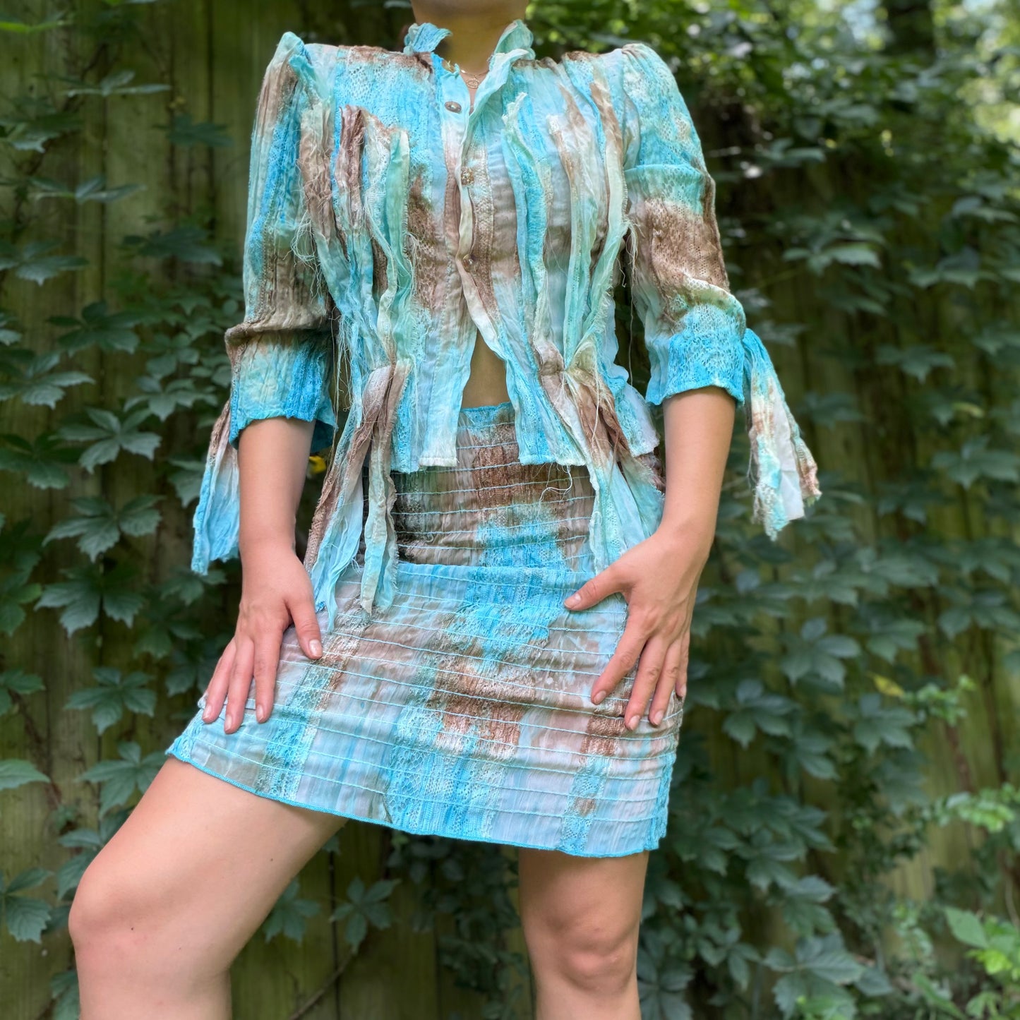 Vintage 1990’s Turquoise Boho 2pc Set