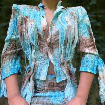 Vintage 1990’s Turquoise Boho 2pc Set