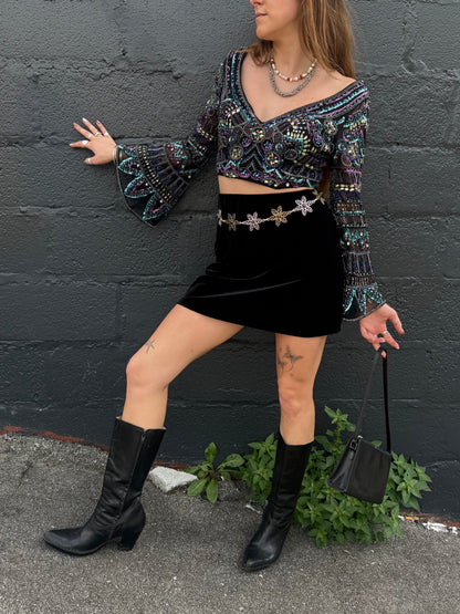 Vintage 1990’s Midnight Jewels Top
