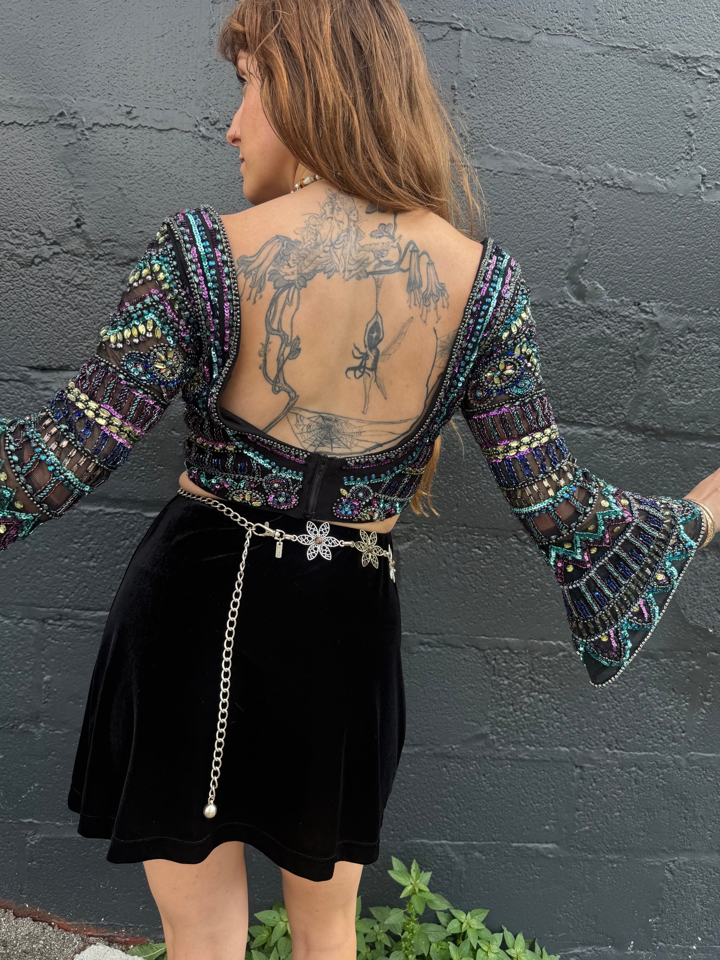 Vintage 1990’s Midnight Jewels Top
