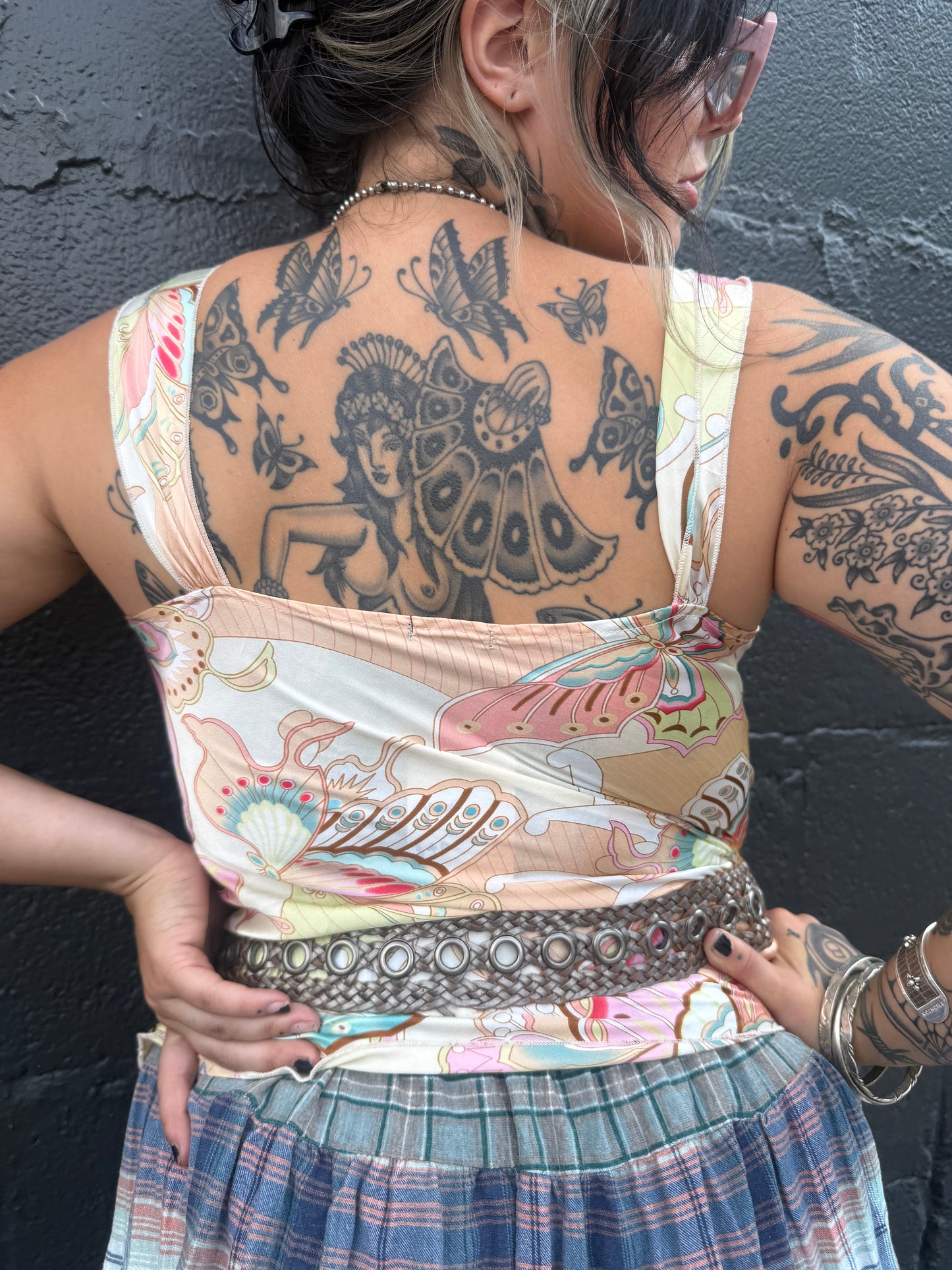 Y2K Dolly’s Butterfly Garden Top