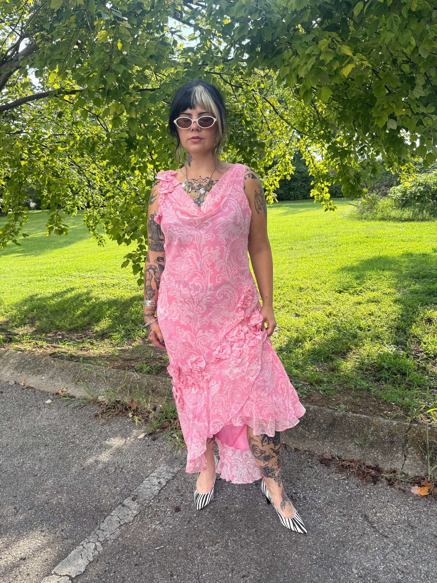 Y2K Pink Pony Dress