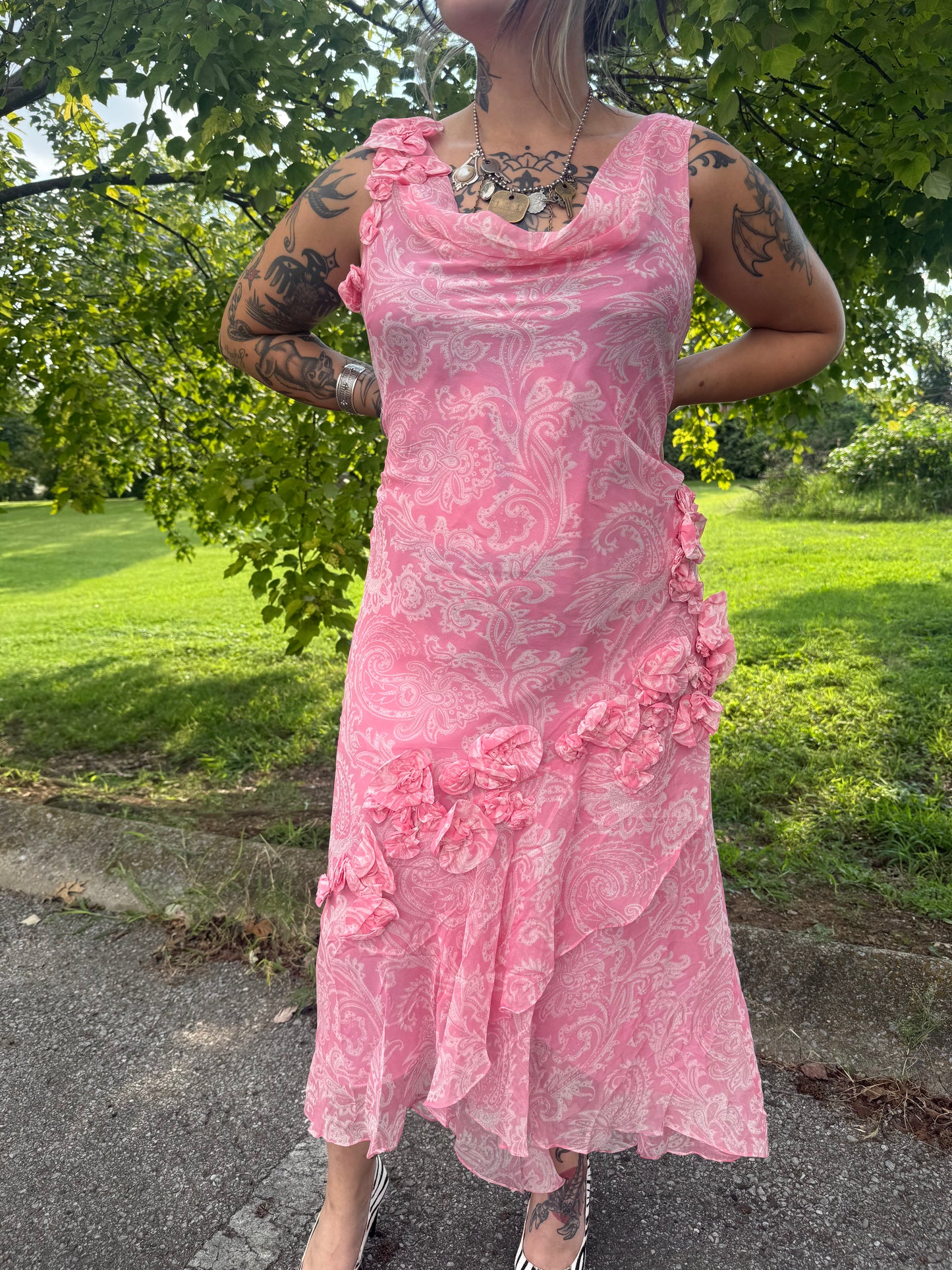 Y2K Pink Pony Dress