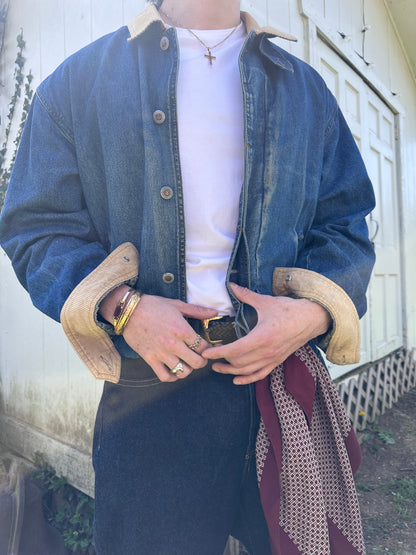 Vintage 1980’s Farmer’s Cropped Denim Jacket