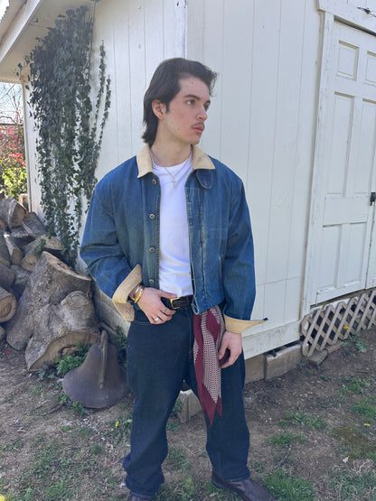 Vintage 1980’s Farmer’s Cropped Denim Jacket