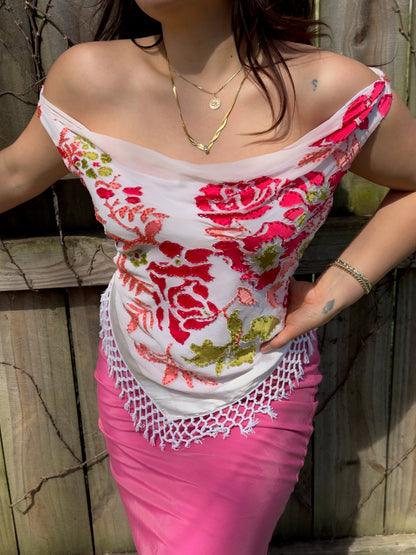 Y2K Caché Silk Top
