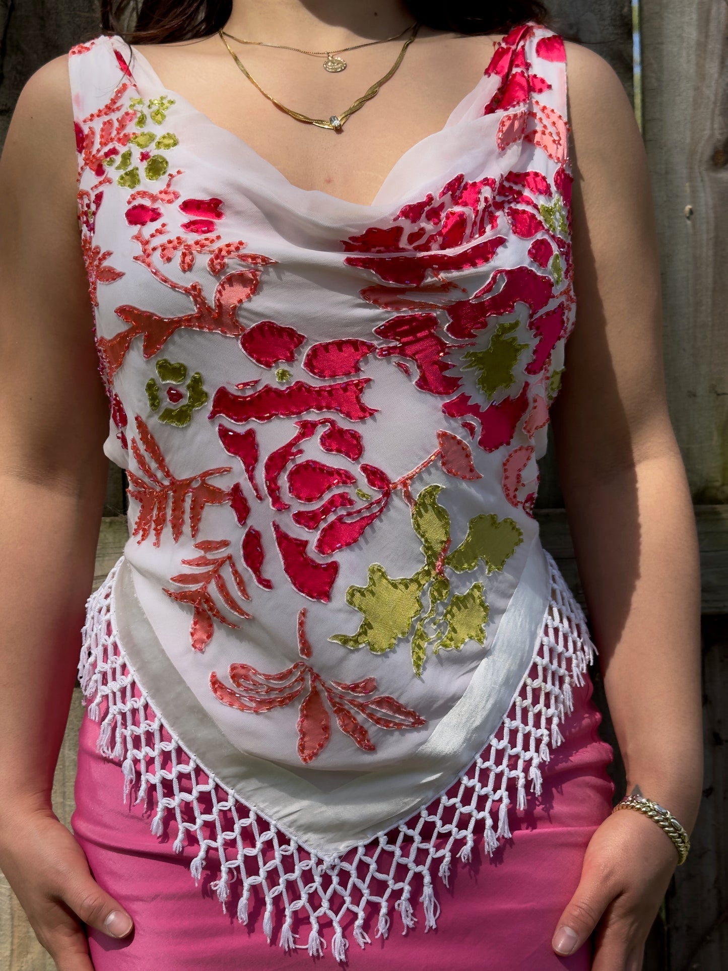 Y2K Caché Silk Top