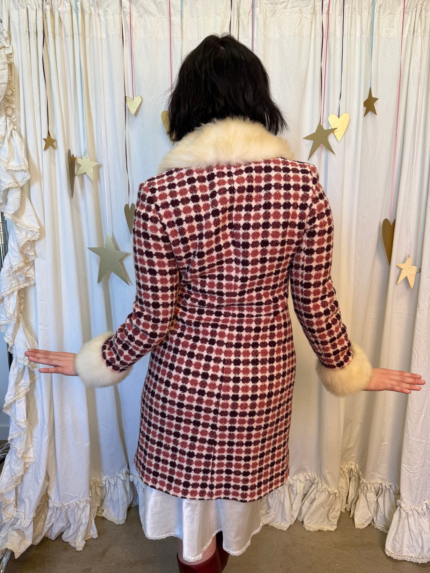 Vintage 1970's Polka Dot Penny Lane Coat
