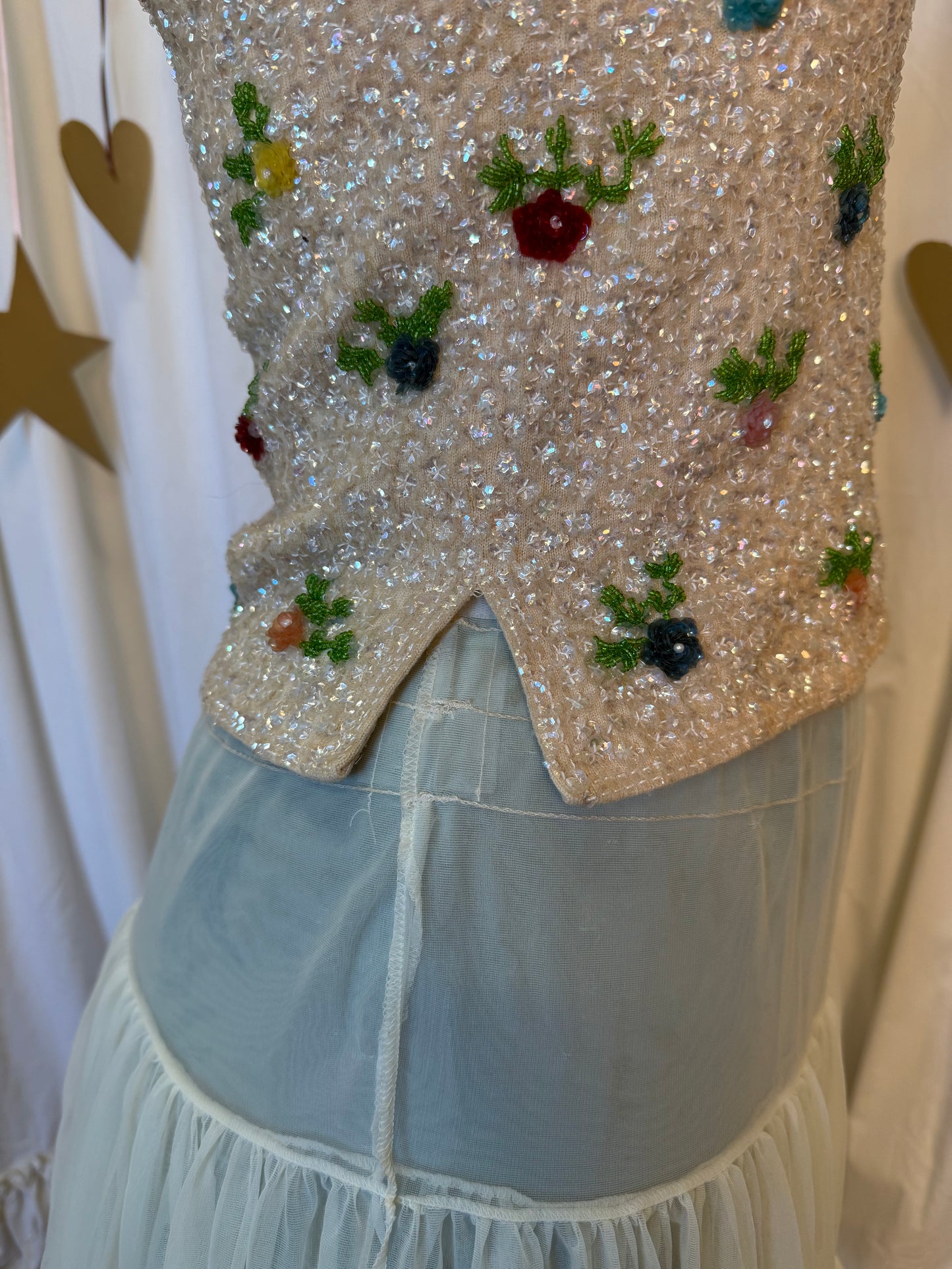 Vintage 1950's Lovers Garden Top