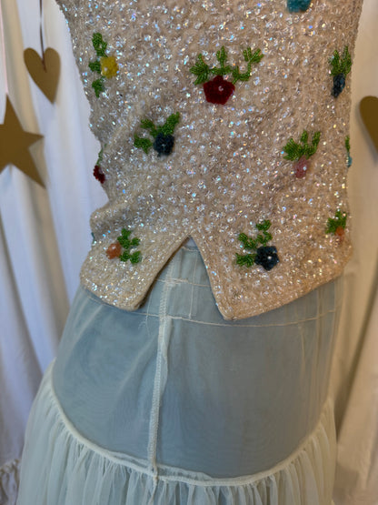 Vintage 1950's Lovers Garden Top