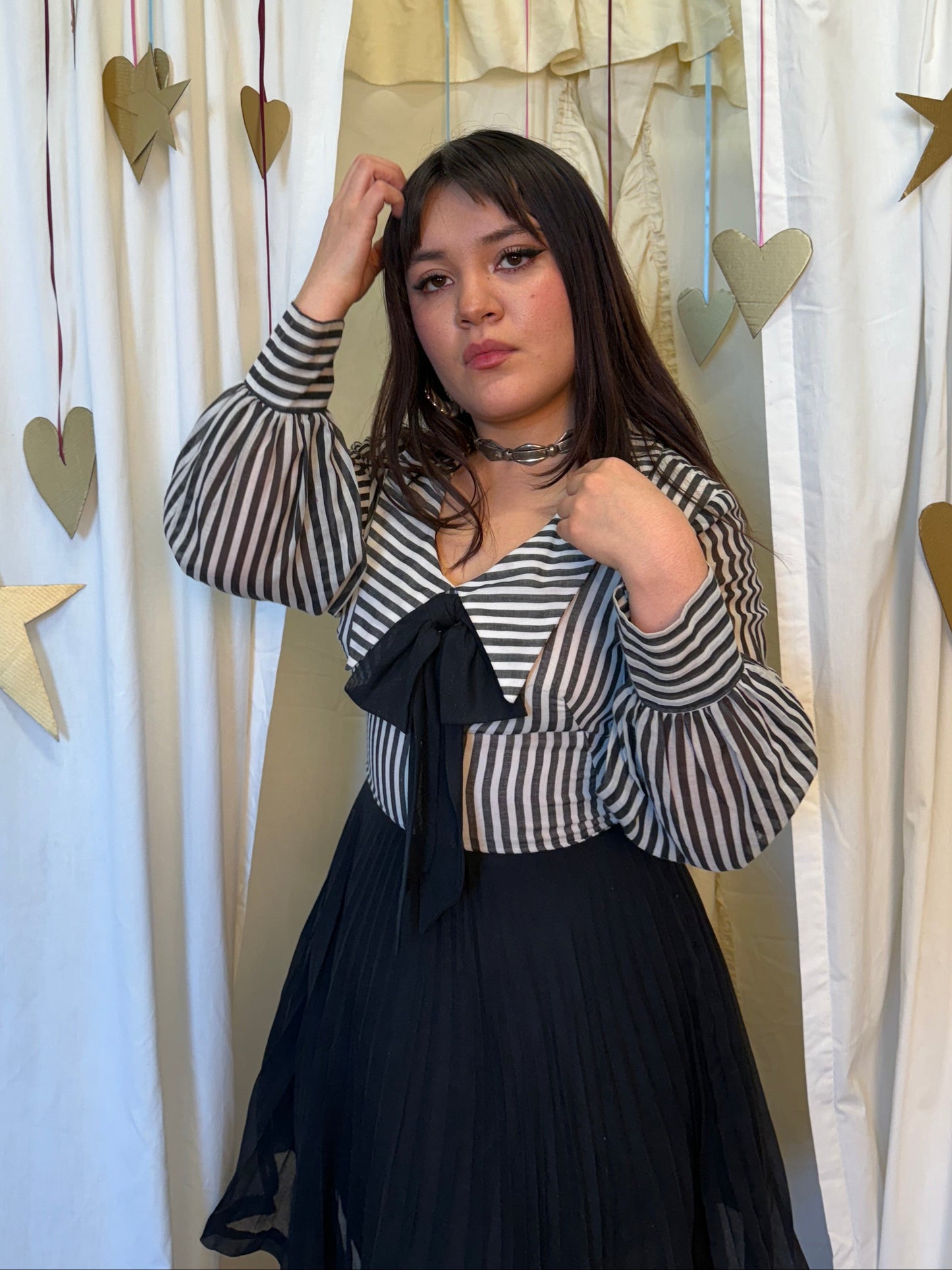 Vintage 1960's Noir Ingénue Dress