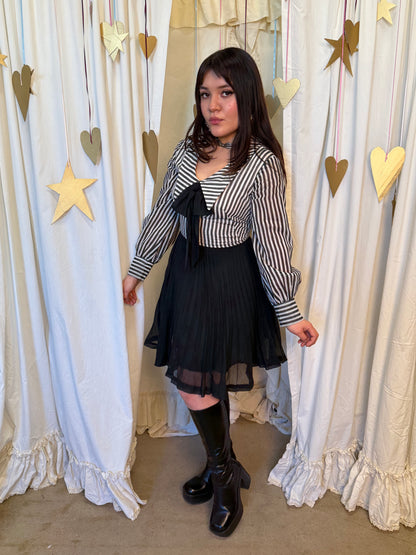 Vintage 1960's Noir Ingénue Dress