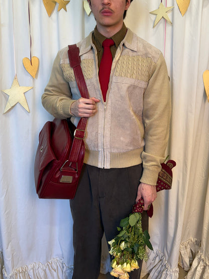 Vintage 1970's Sandstone Suede Desert Jacket