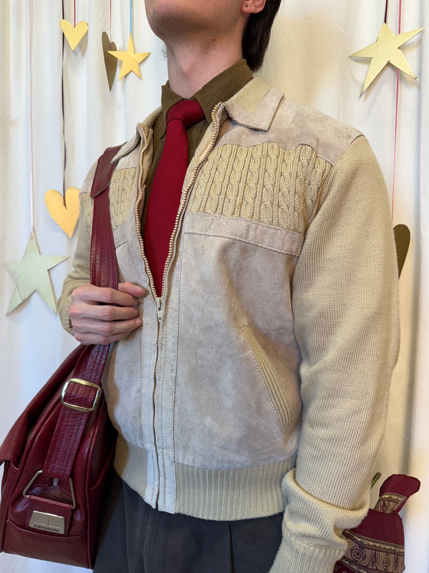 Vintage 1970's Sandstone Suede Desert Jacket