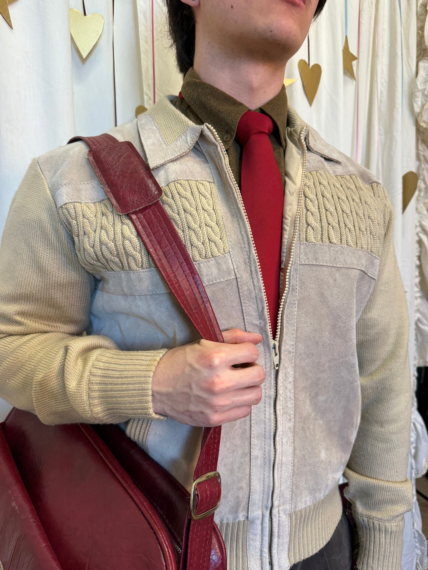 Vintage 1970's Sandstone Suede Desert Jacket